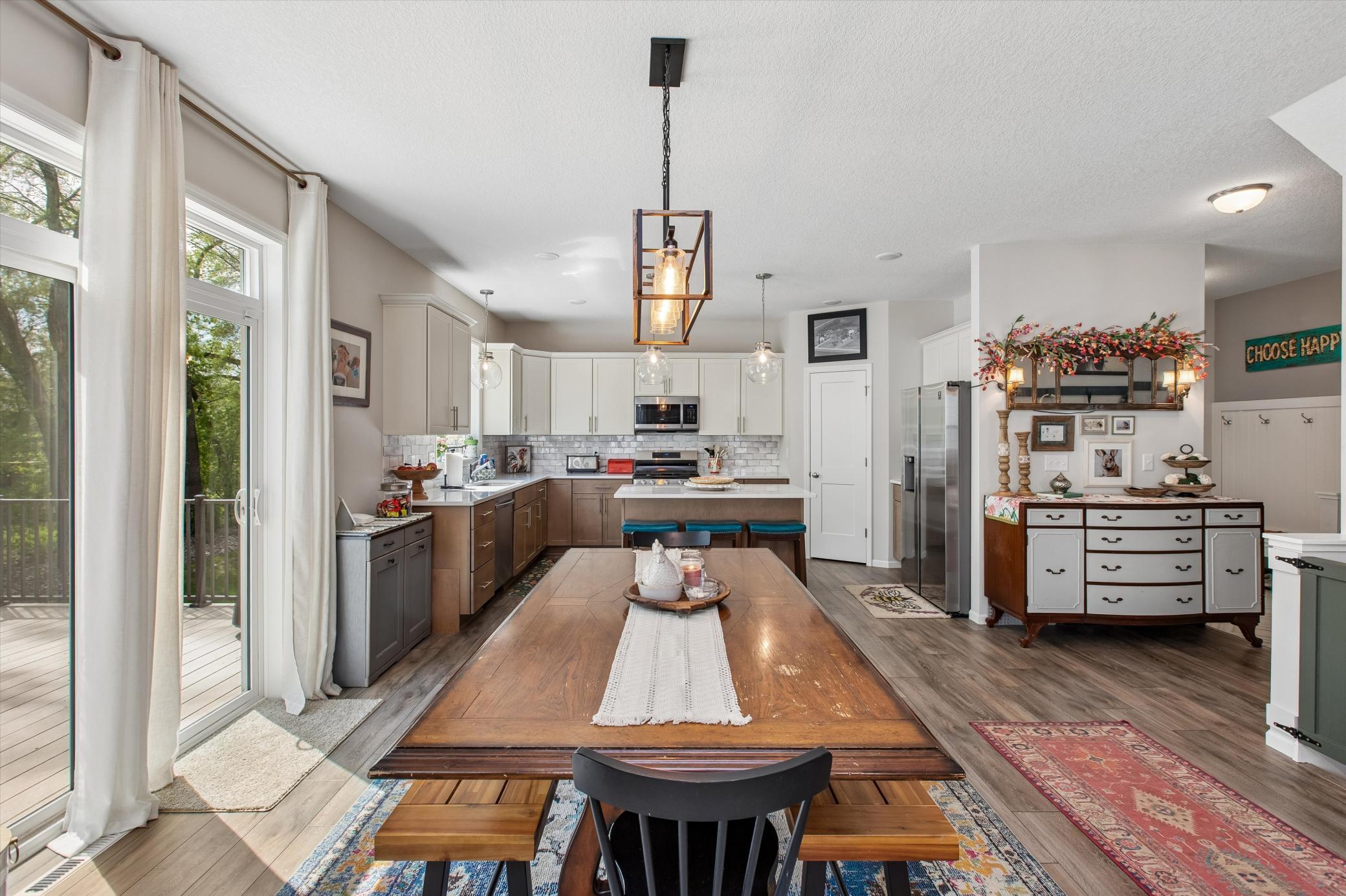 Convenient in-formal dining room