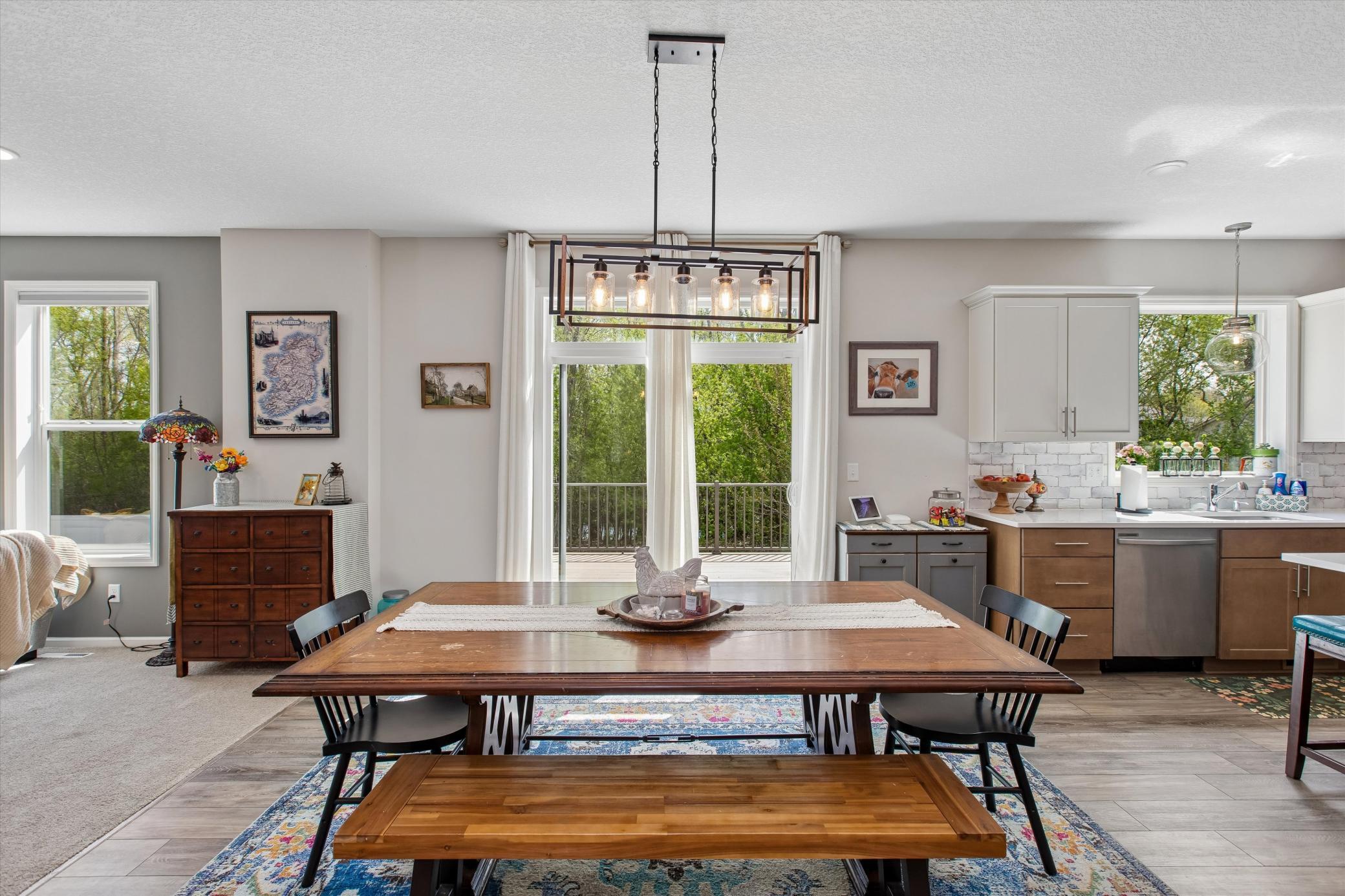 Slider off dining area leads to new deck