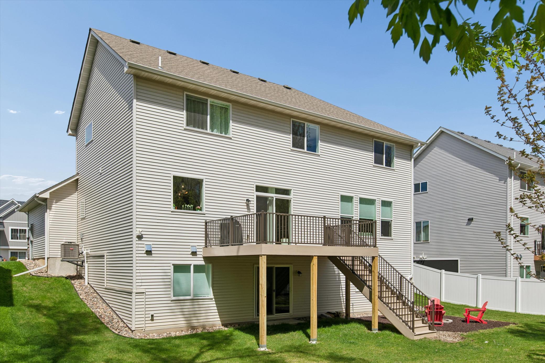New deck easily accommodates grill