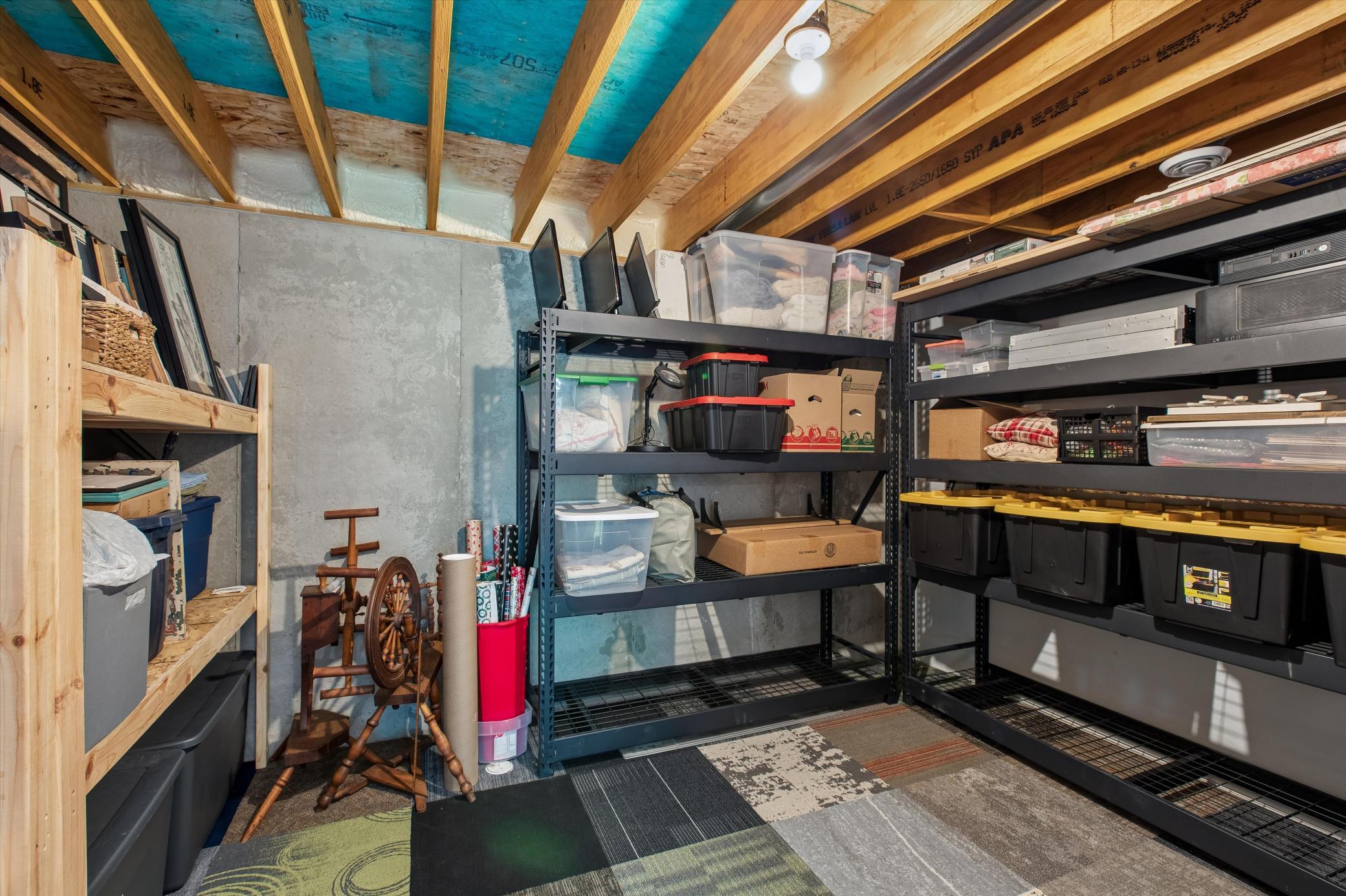 Plenty of organized storage solutions