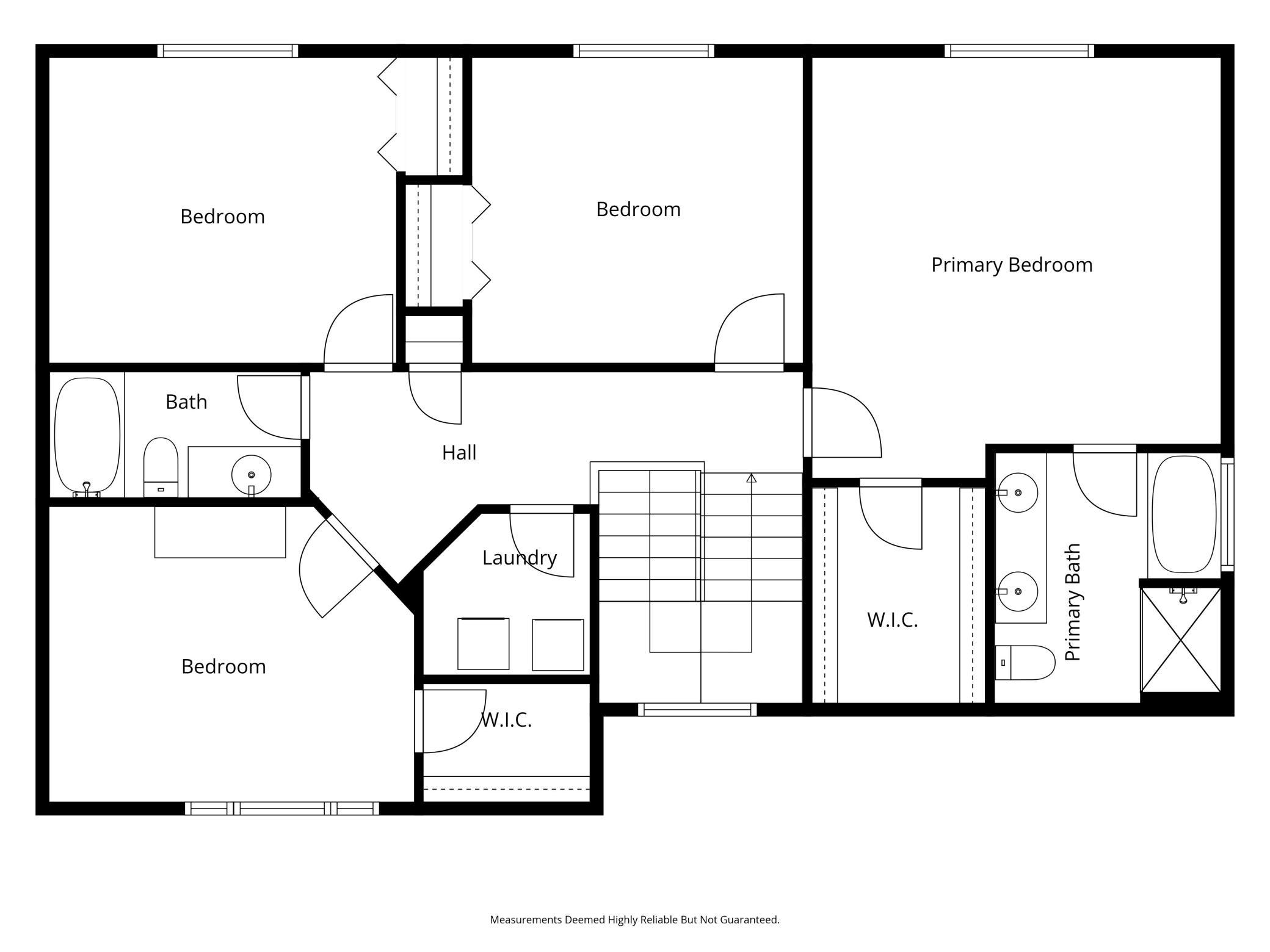 Upper level floorplan