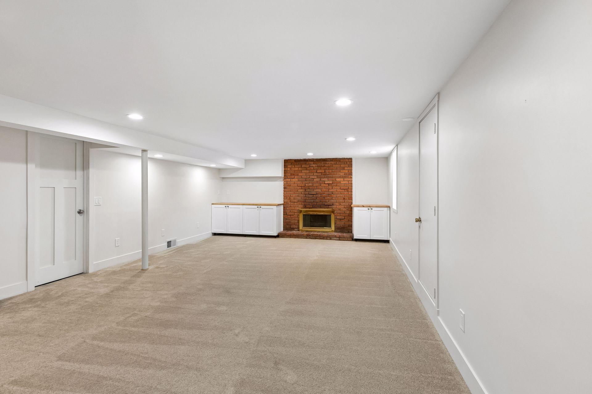 The door to left is a unfinished storage/ mechanical room. Don't miss the egress window here.