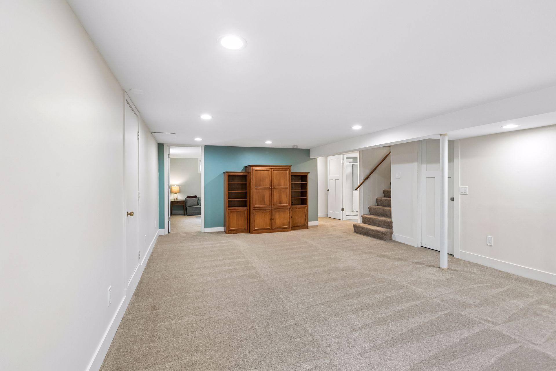 The family room is a large, open space.