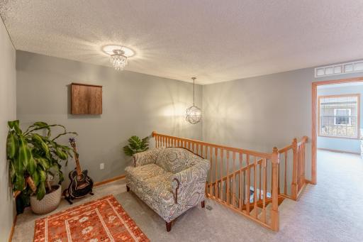 Upstairs loft perfect for office or reading nook.