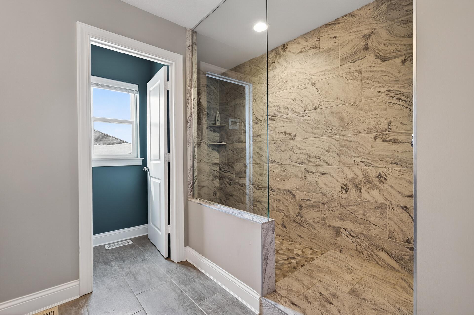Owner's bath walk-in shower