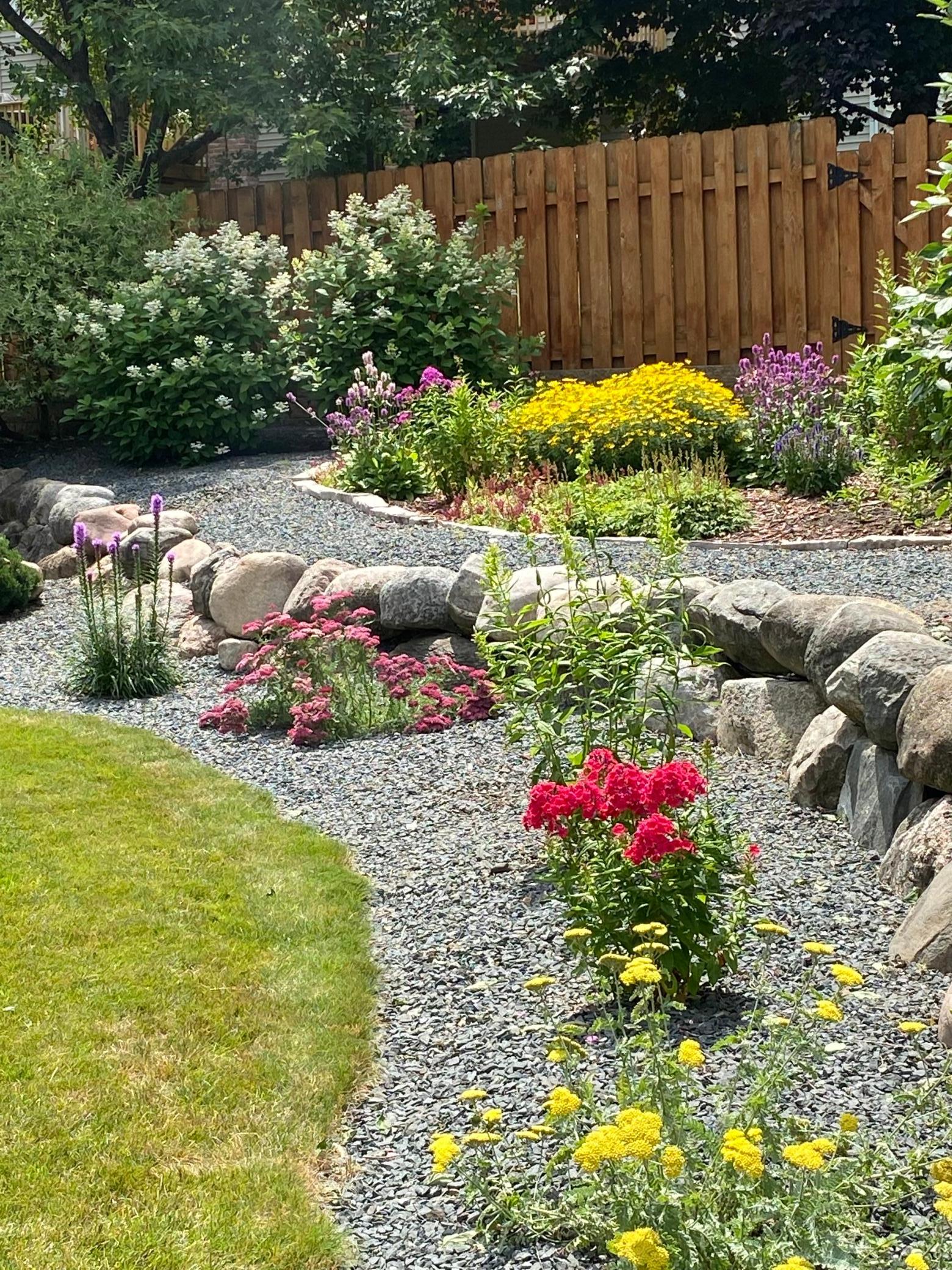 Prior years photo - showing some of the perennials