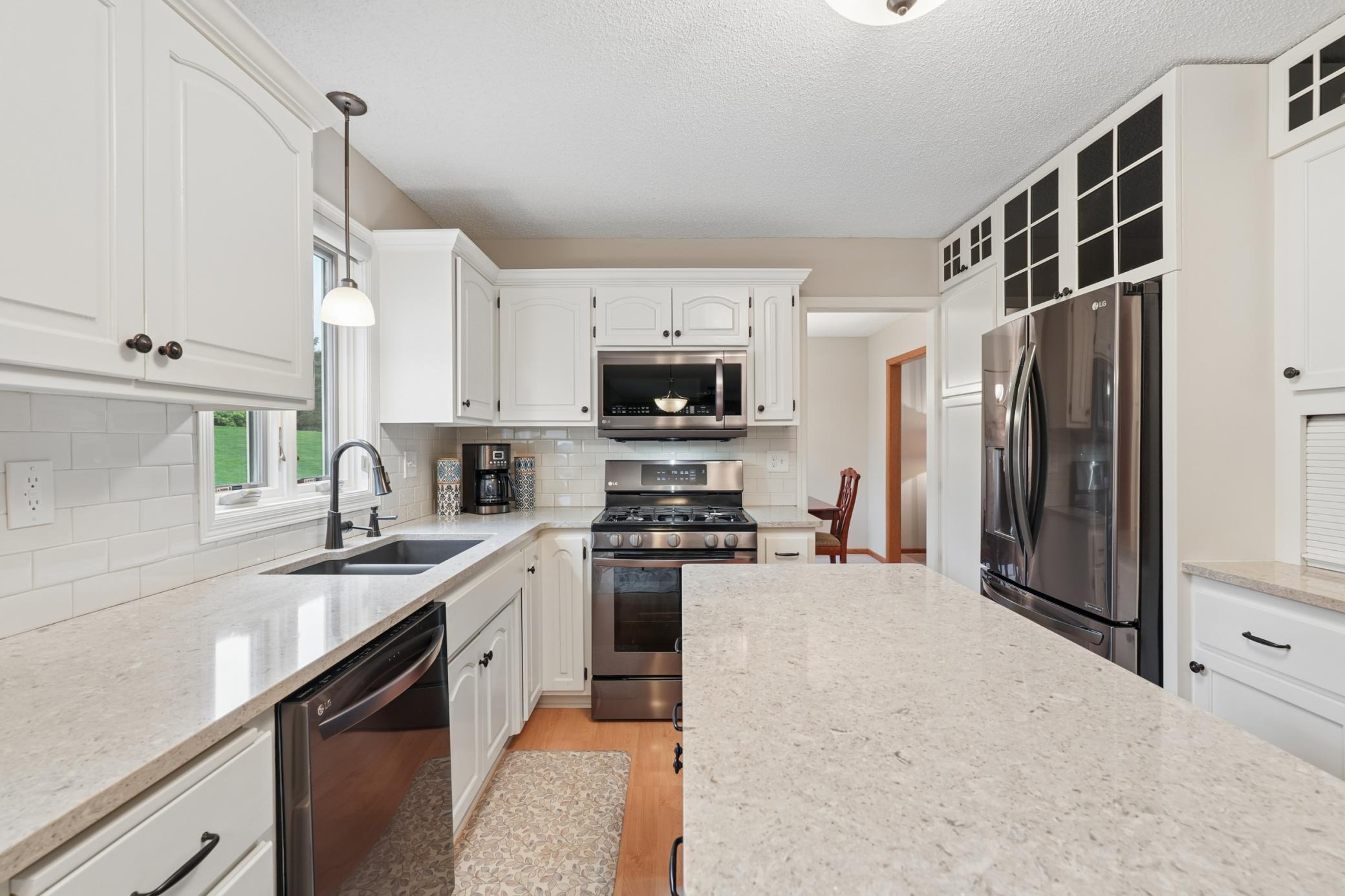 Kitchen Window facing the back yard