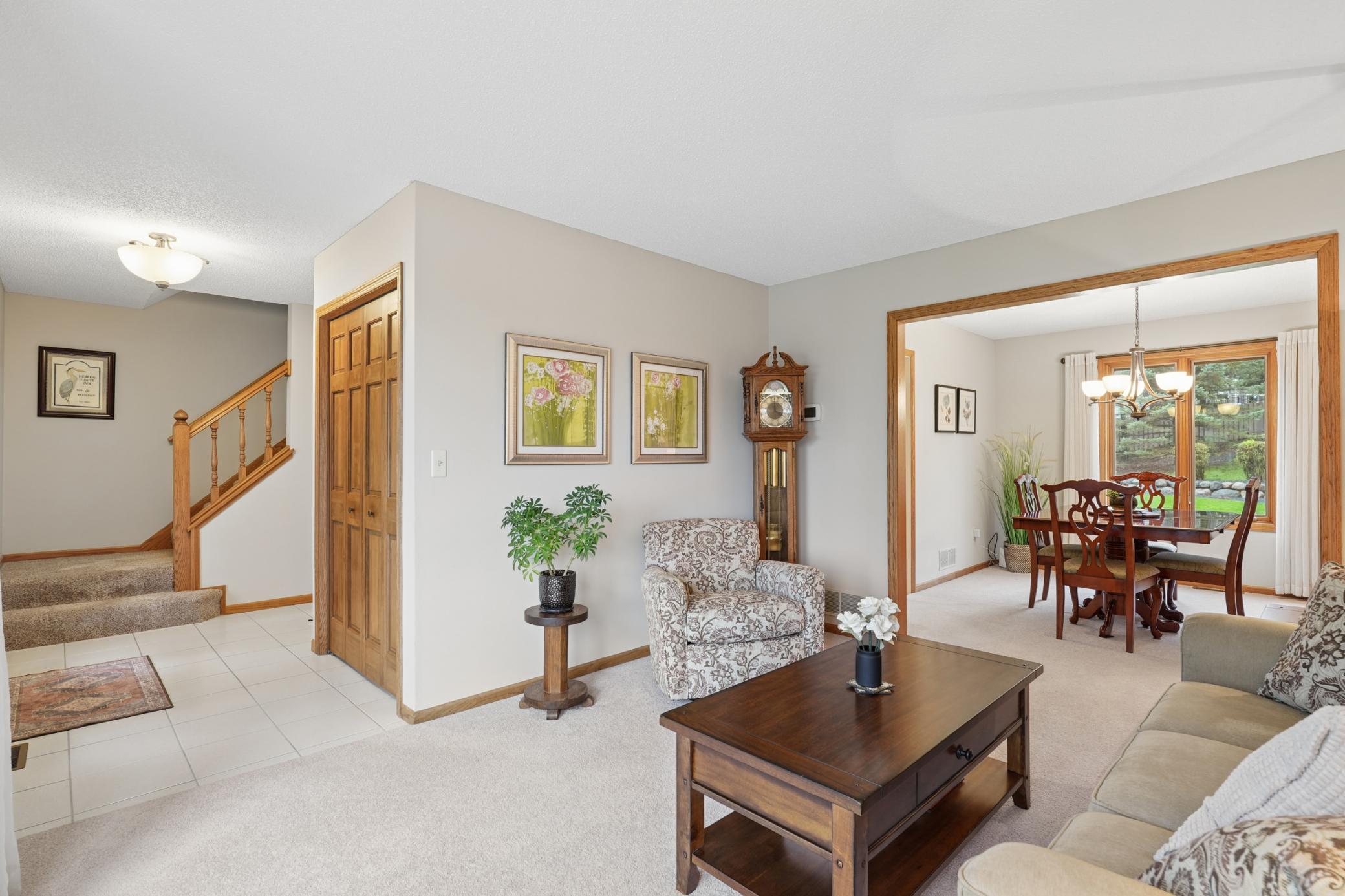 Living room off of the Foyer