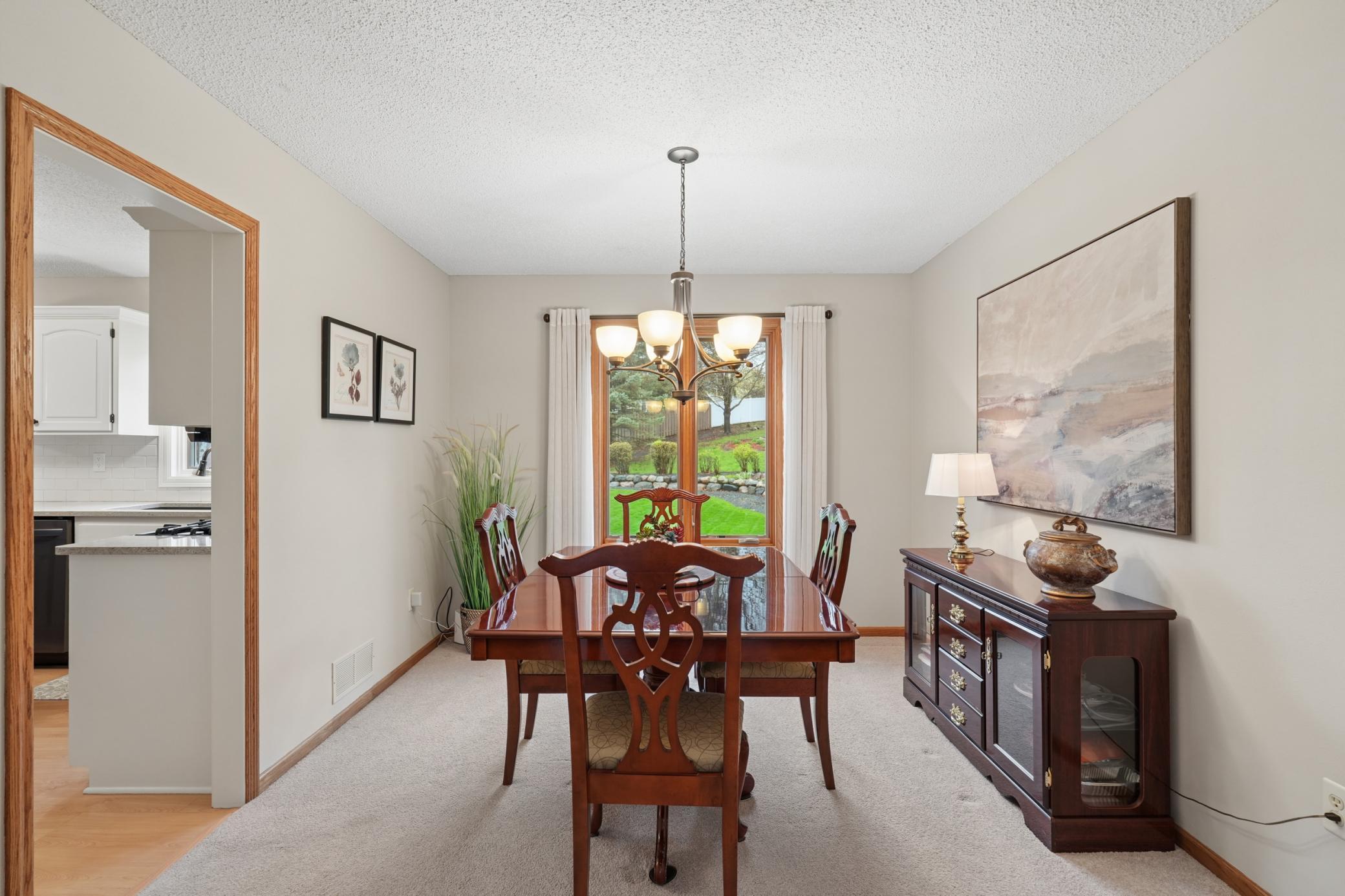 Dining Room - Window looks onto the backyard