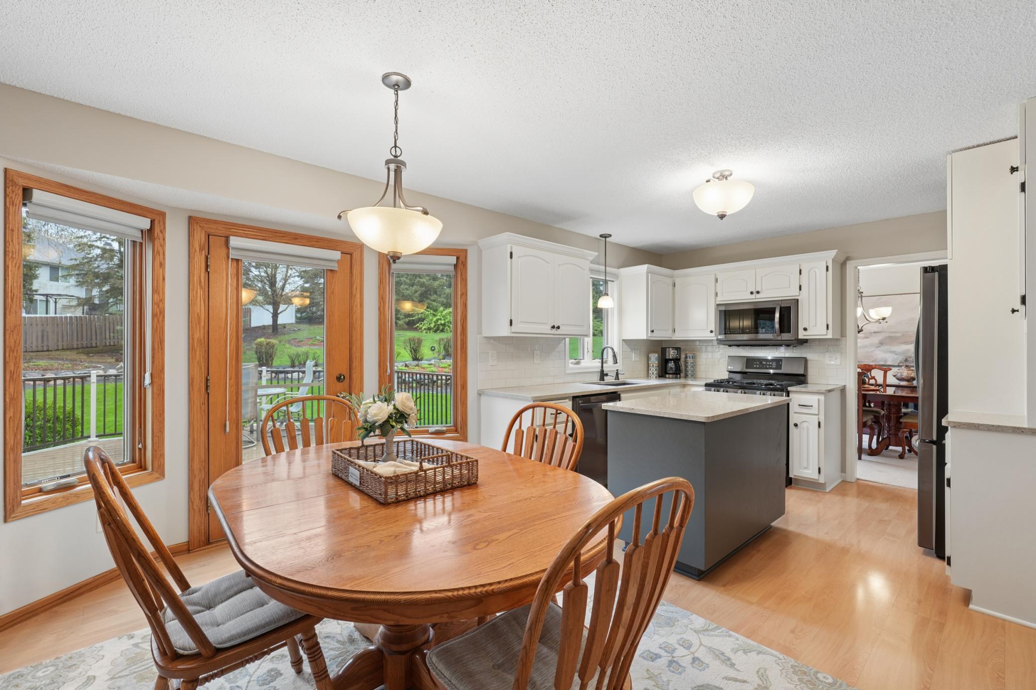 Informal Dining Room with access to the Deck