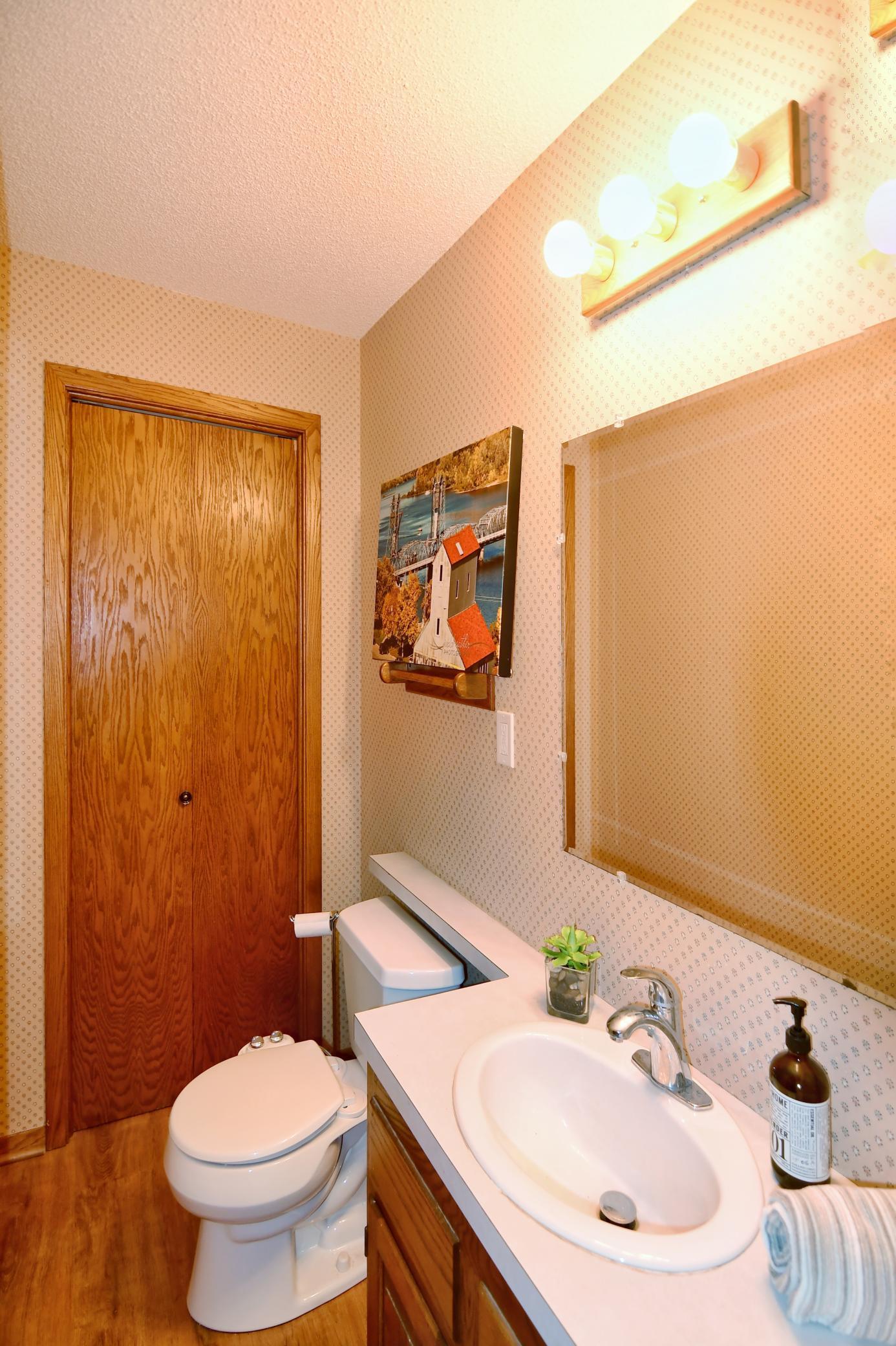 3rd bath at lower level