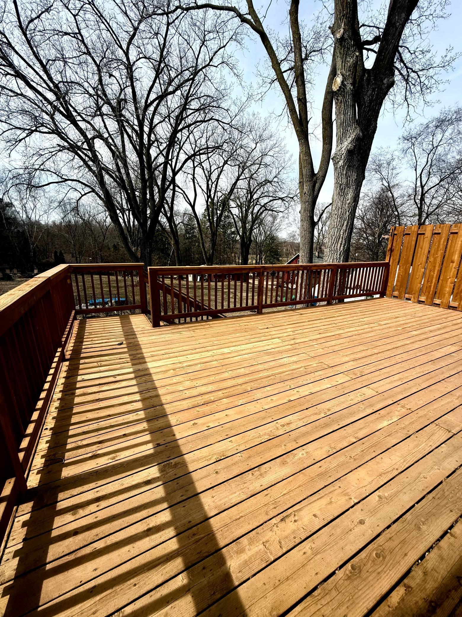 a deck corner point of view