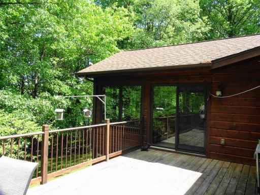 Lakeside deck
