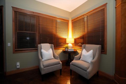 Warm and inviting atmosphere for evening conversation or a quiet night in