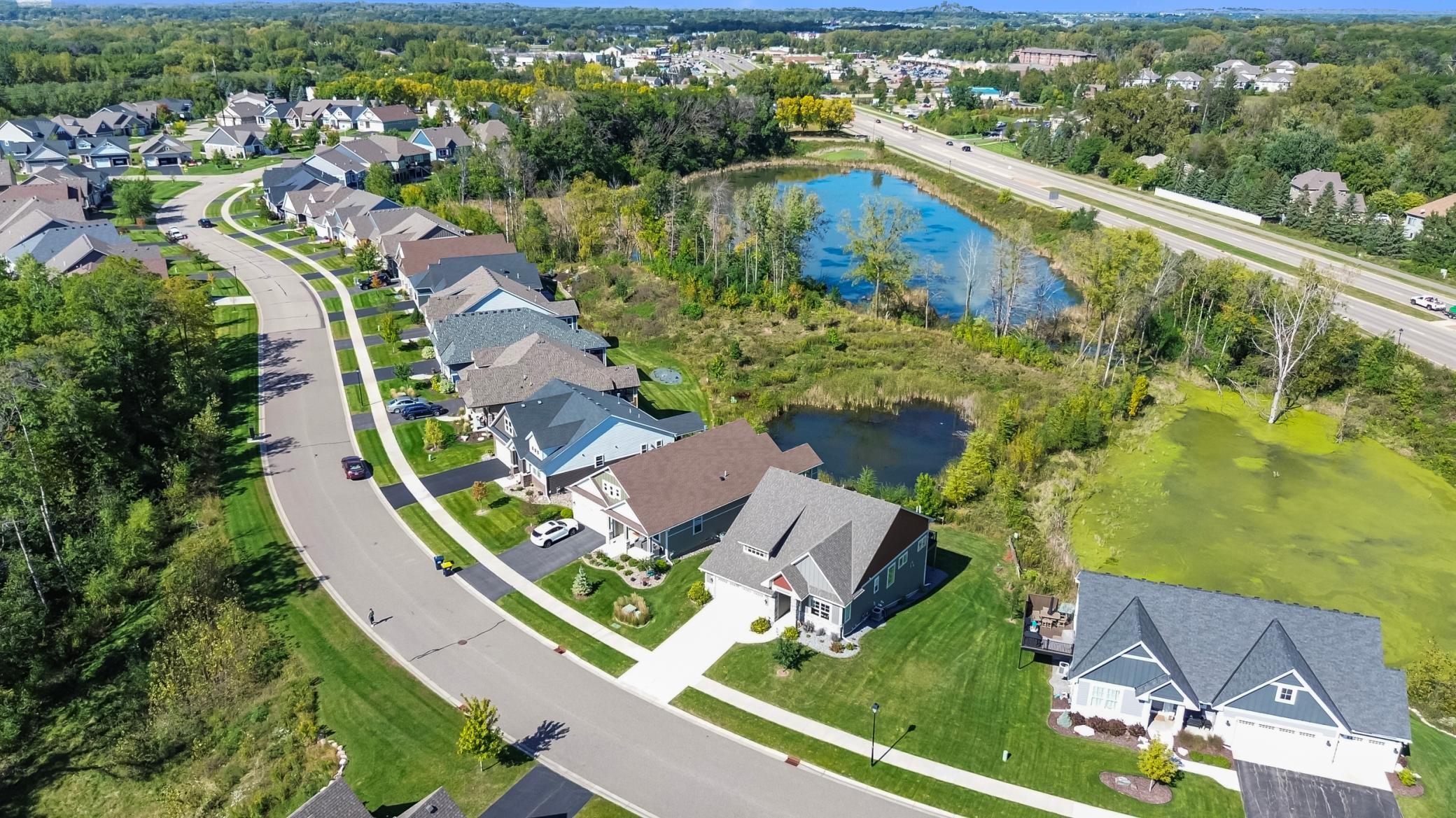 Aerial View of Neighborhood