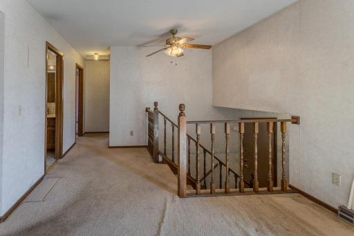 Living Room Top of Stairs Looking at Bedrooms