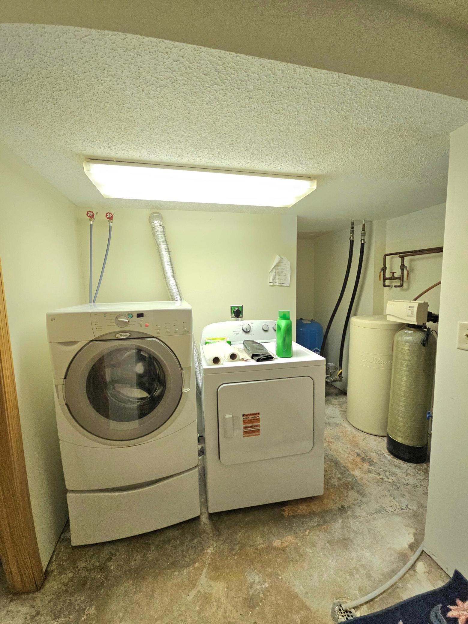 Lower level laundry mechanical room