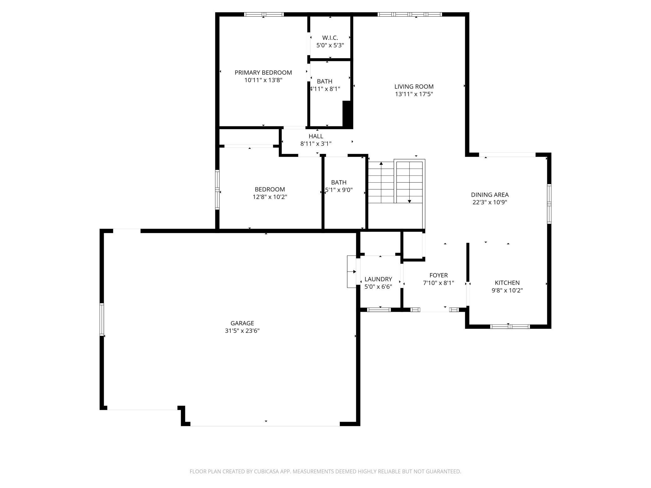 Main level dimensions