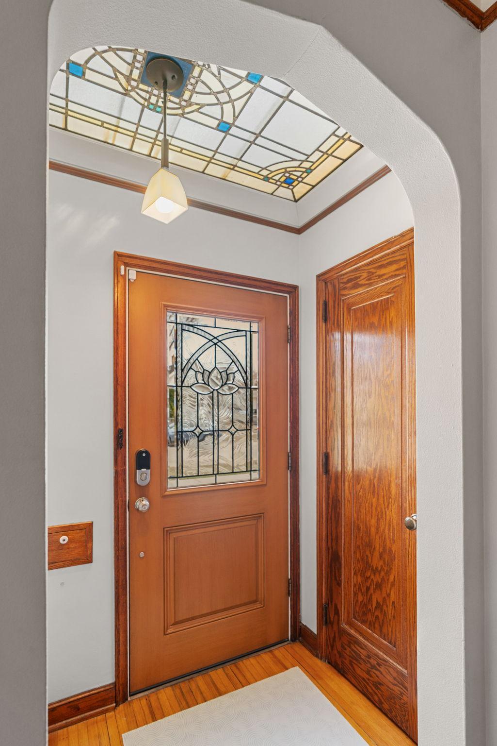Decorative, composite front door