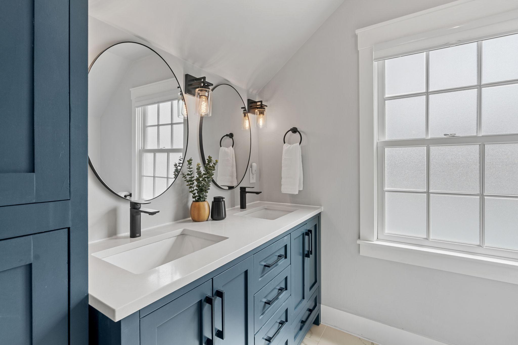 Gorgeous vanity with double sinks
