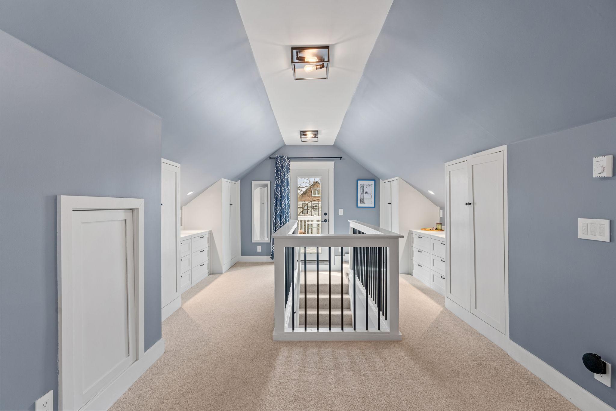 It's hard not to call this area a dressing room, it's that good