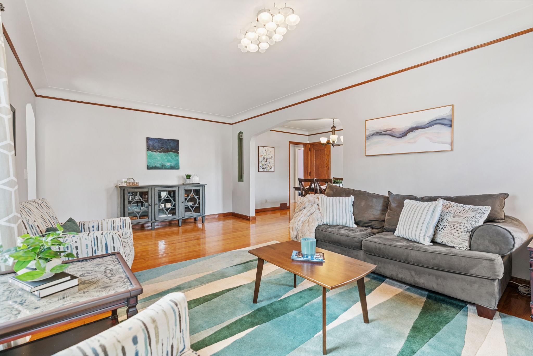 Tasteful, neutral decor