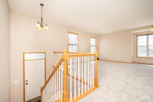Entry way at front door with views from main living area