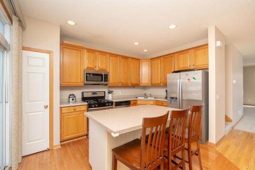 Center island and pantry