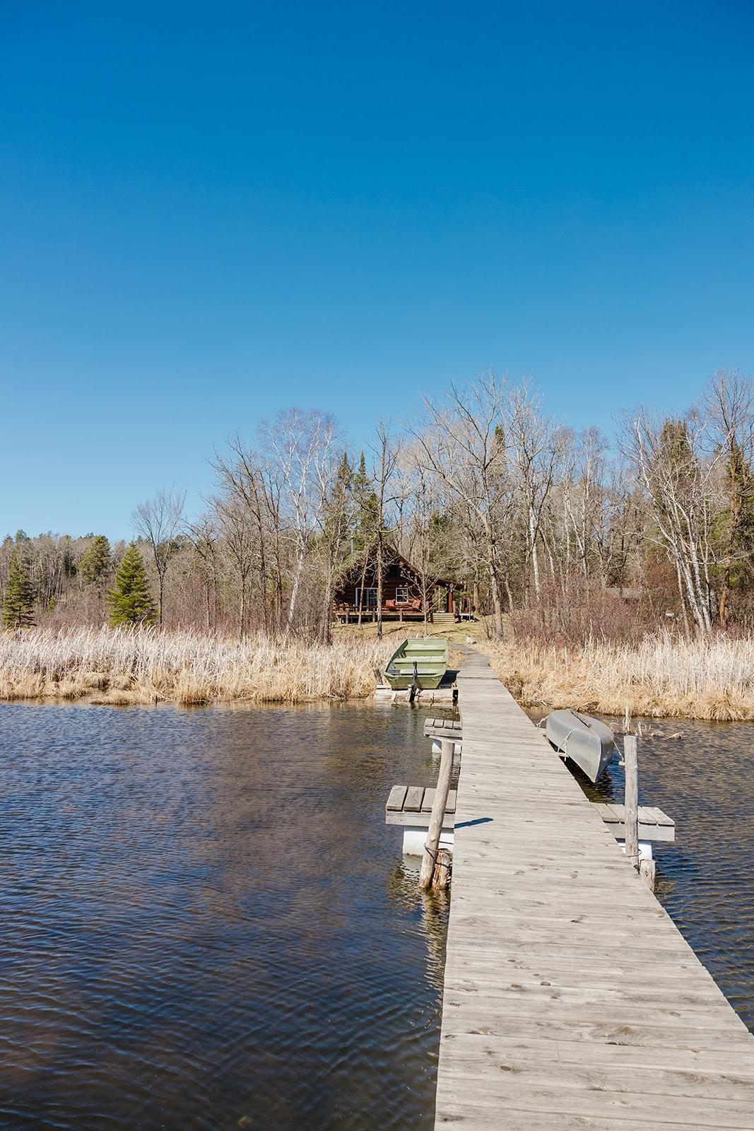 Far View of Cabin from the Dock