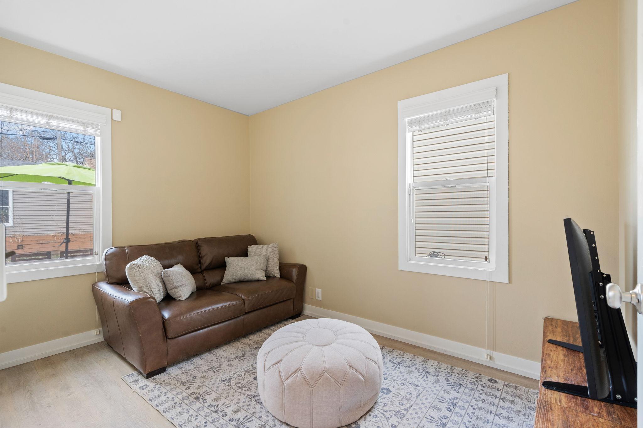 2nd bedroom on main level (currently used as a tv room)