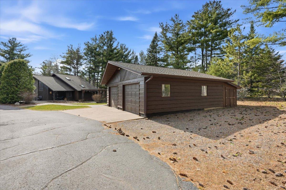 Two car detached garage.