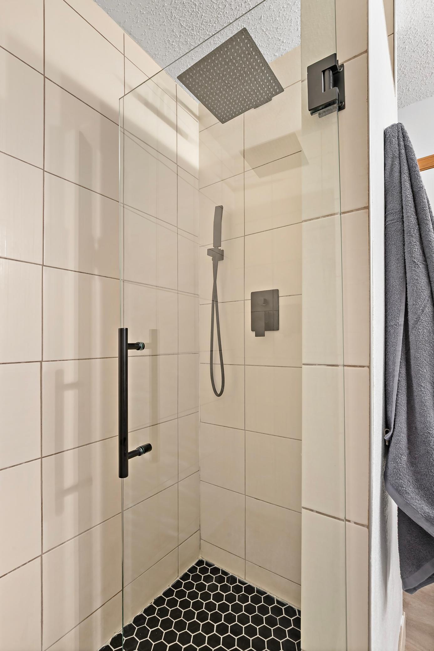 Walk in Tiled Shower