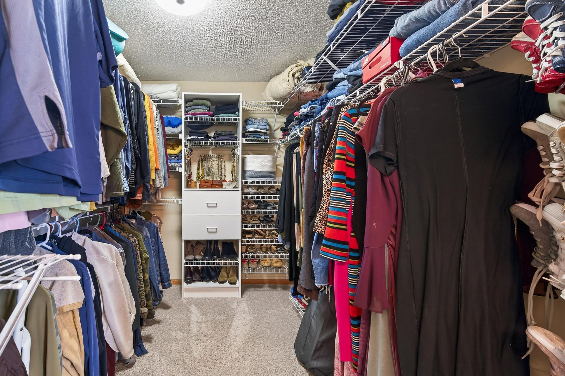 Primary walk in closet