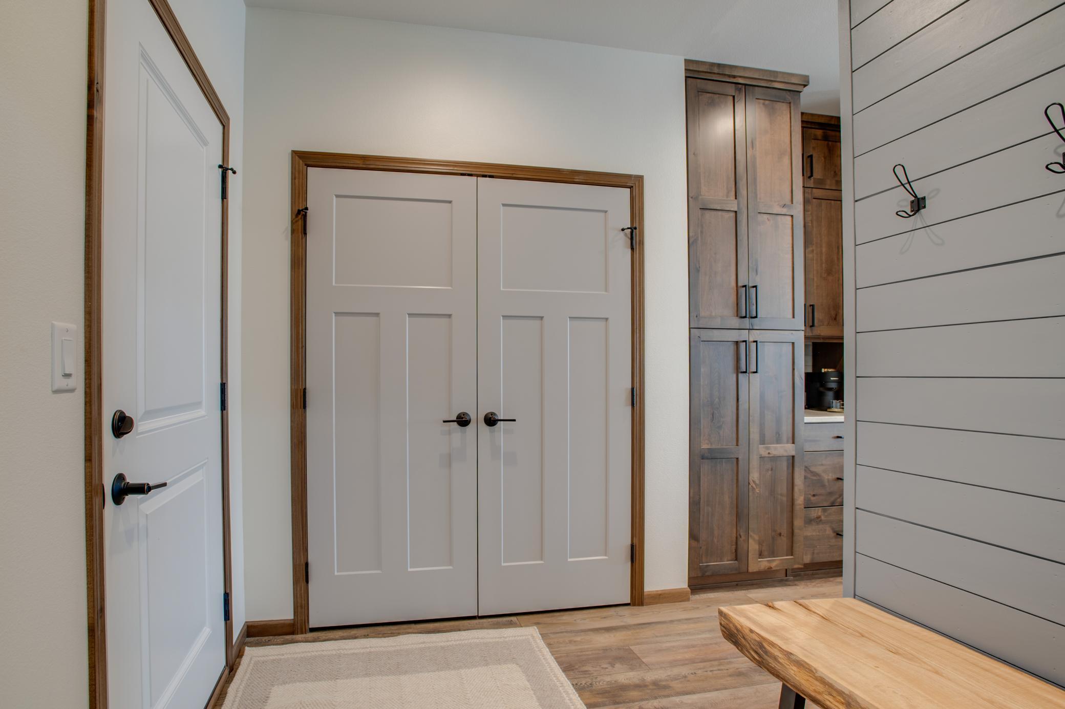 Additional large closet in mudroom