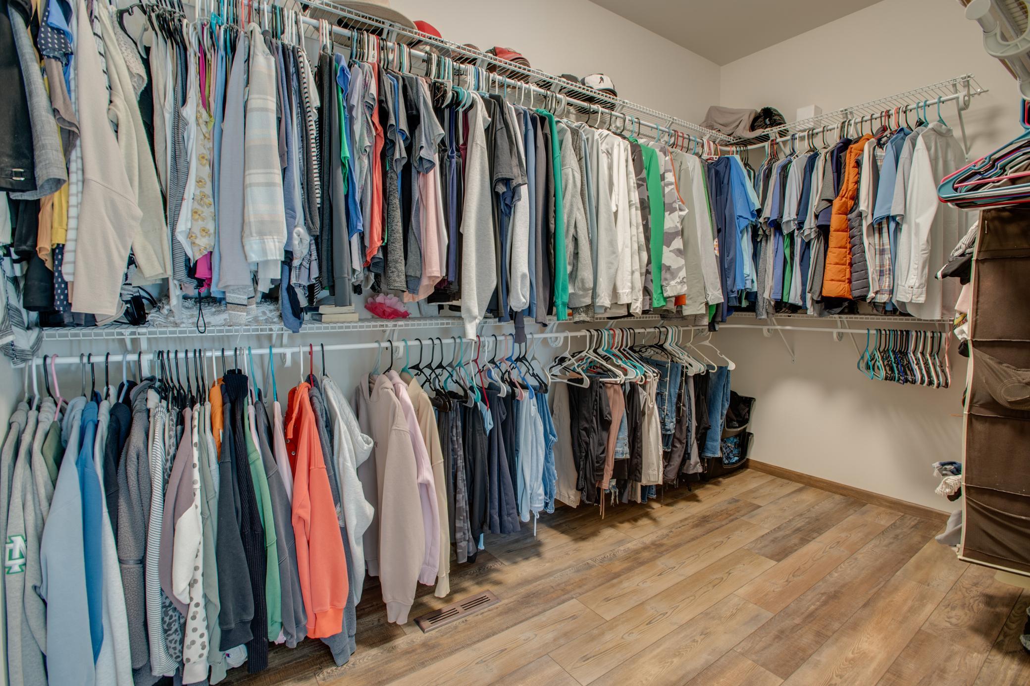 XXL walk in closet in primary