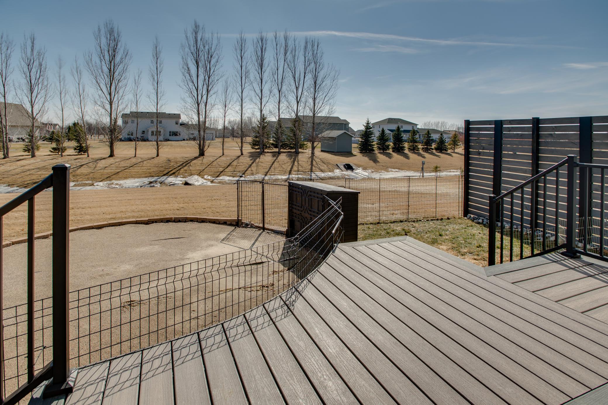 privacy fence for pool area and deck
