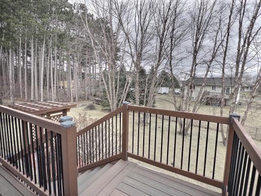 Back yard view from deck
