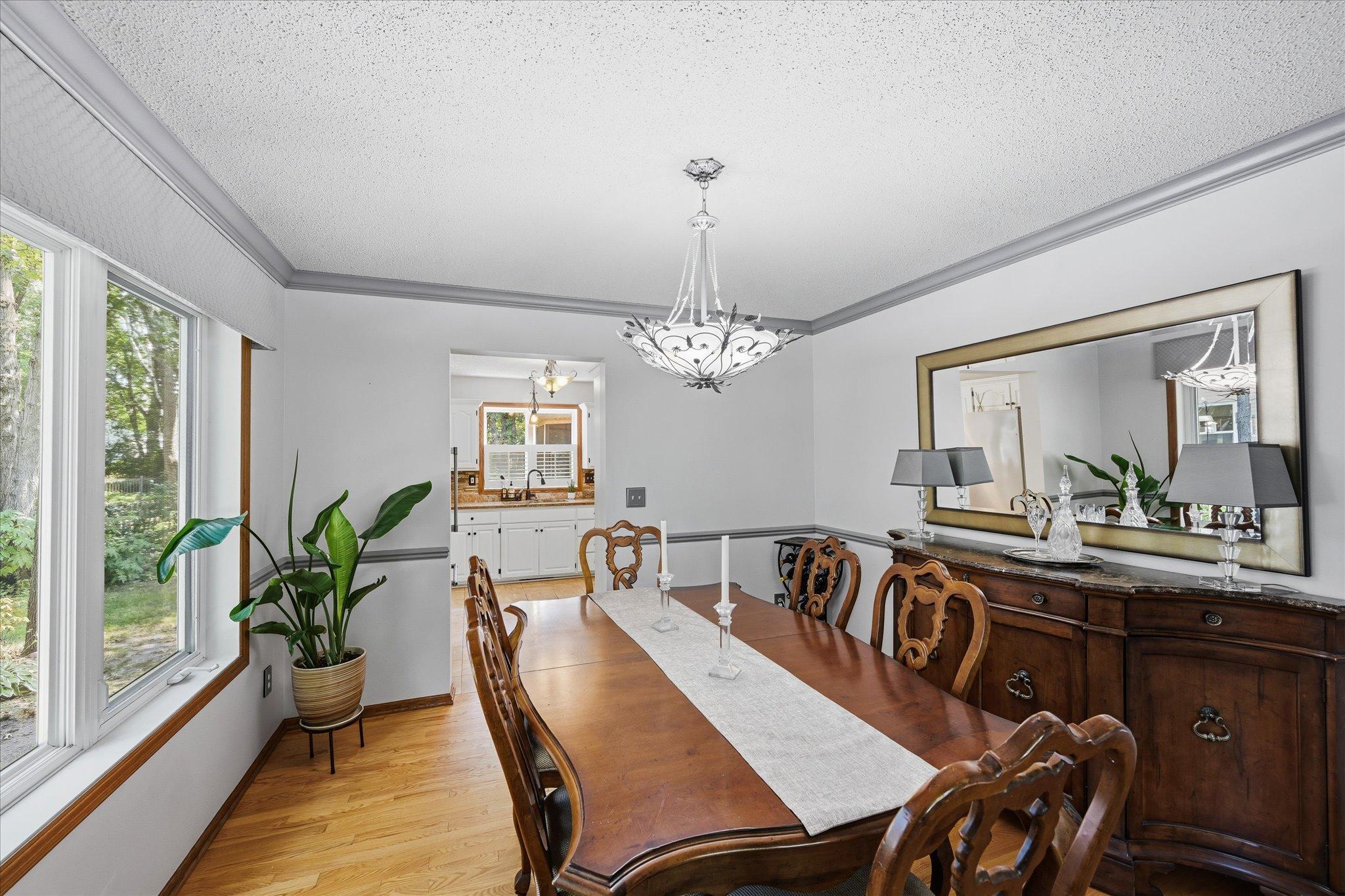 Flexible dining space for holidays, celebrations, or everyday use