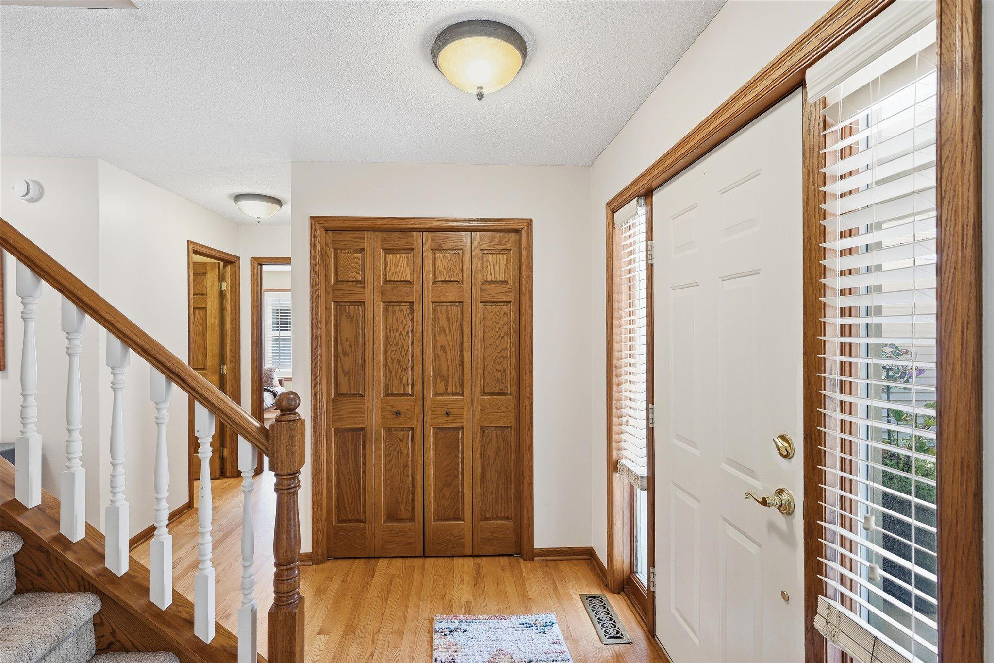 A bright, welcoming entry sets the tone for the rest of the home