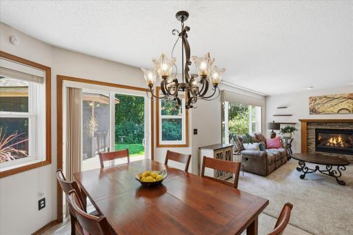 Enjoy easy access to the deck and backyard from the dining area