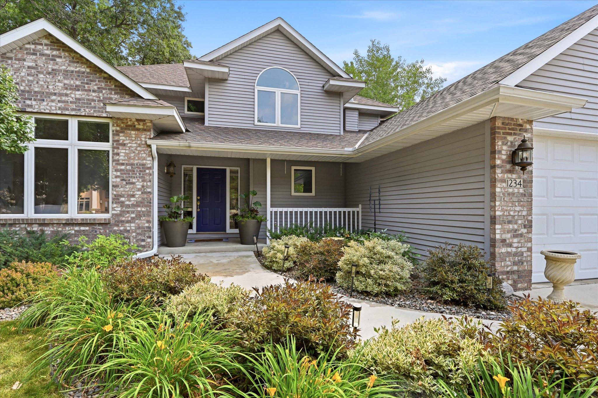 Well-maintained landscaping creates a warm first impression