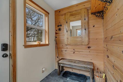 Kick off your shoes and hang up your coat in the mud room!
