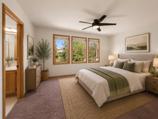 Upper level spacious virtually staged owner's suite with lots of natural light