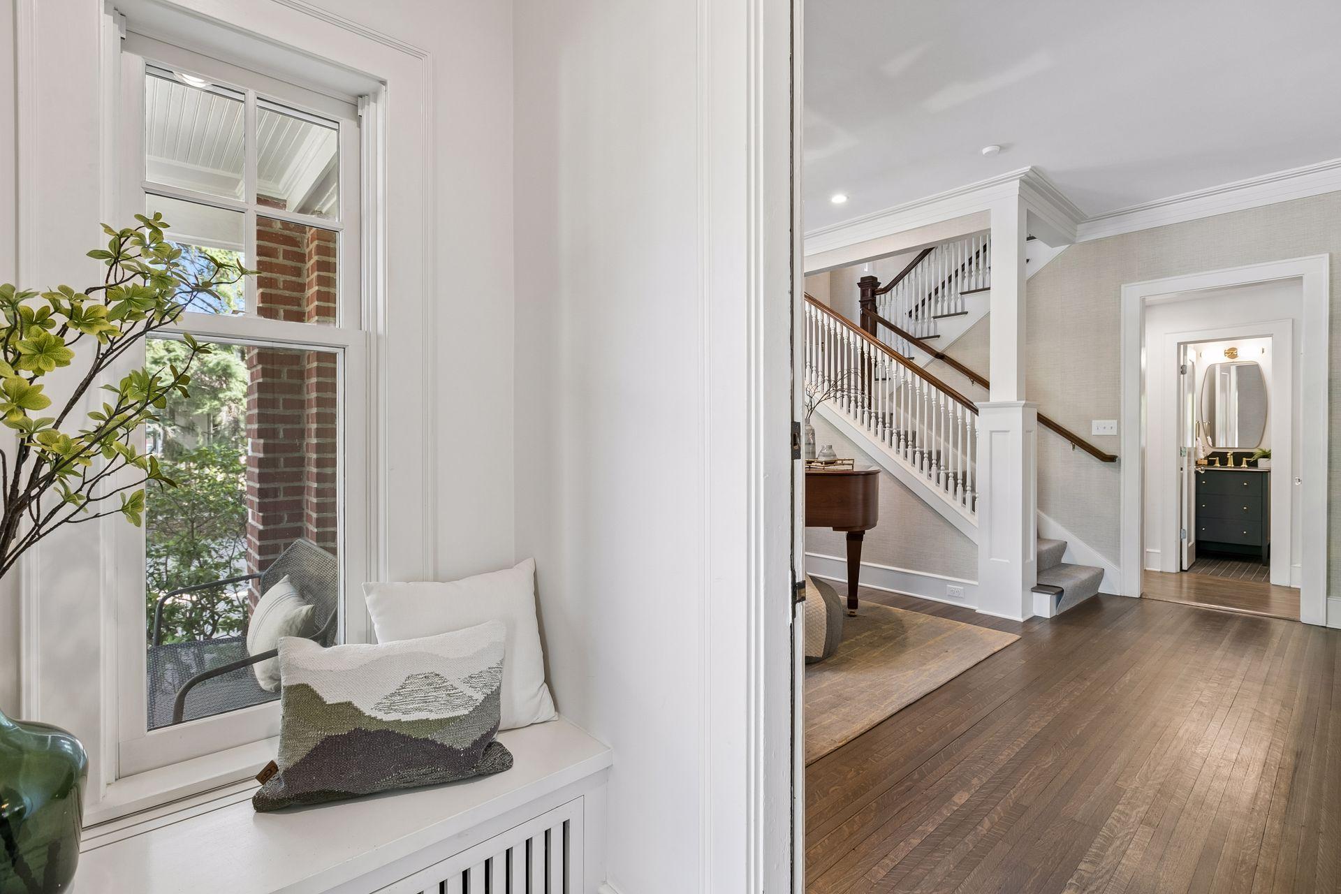 Charming vestibule as you enter the home