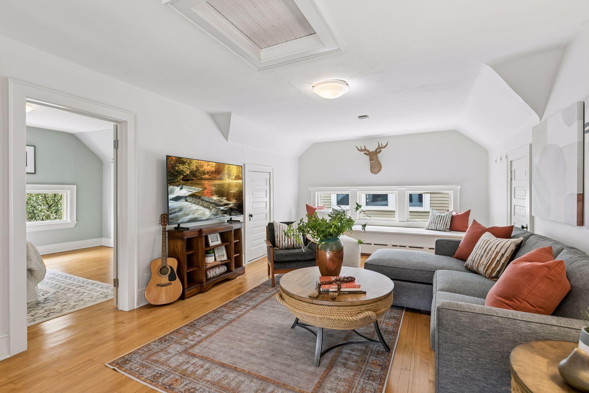 With a bedroom on each side, the third level is a perfect place for guests!