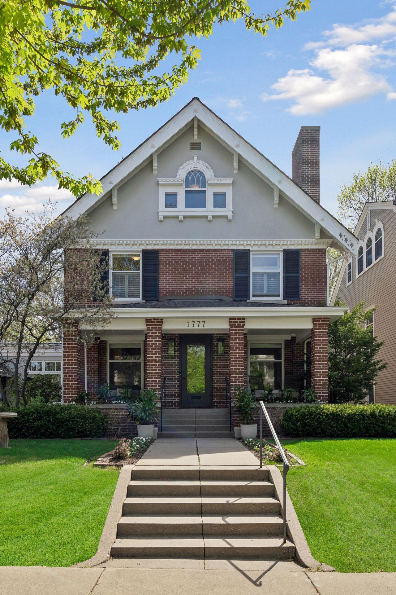 This home offers a quaint front porch