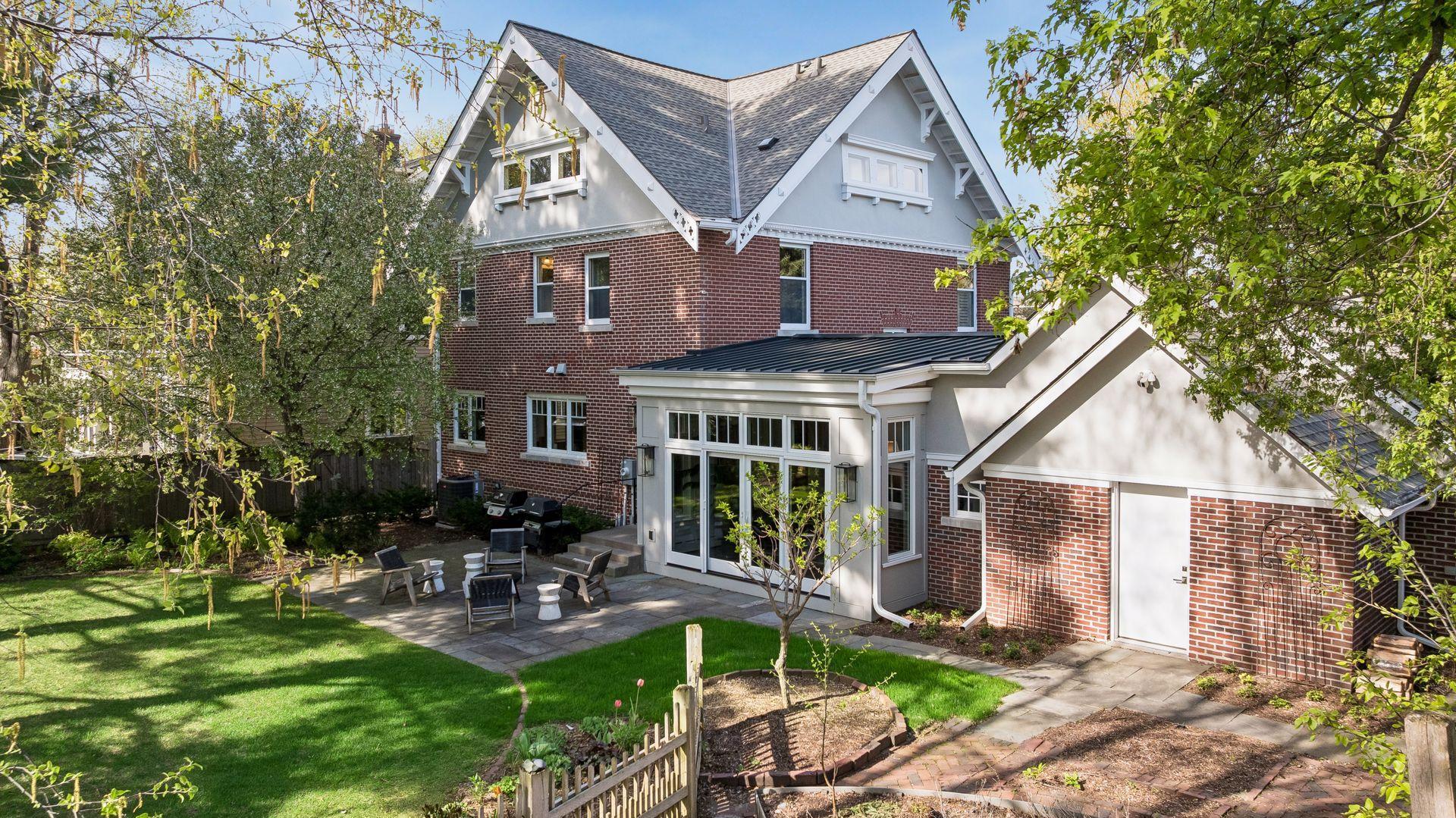 The back yard offers sounds of nature, a place to watch the season and enjoy the beauty and quiet.