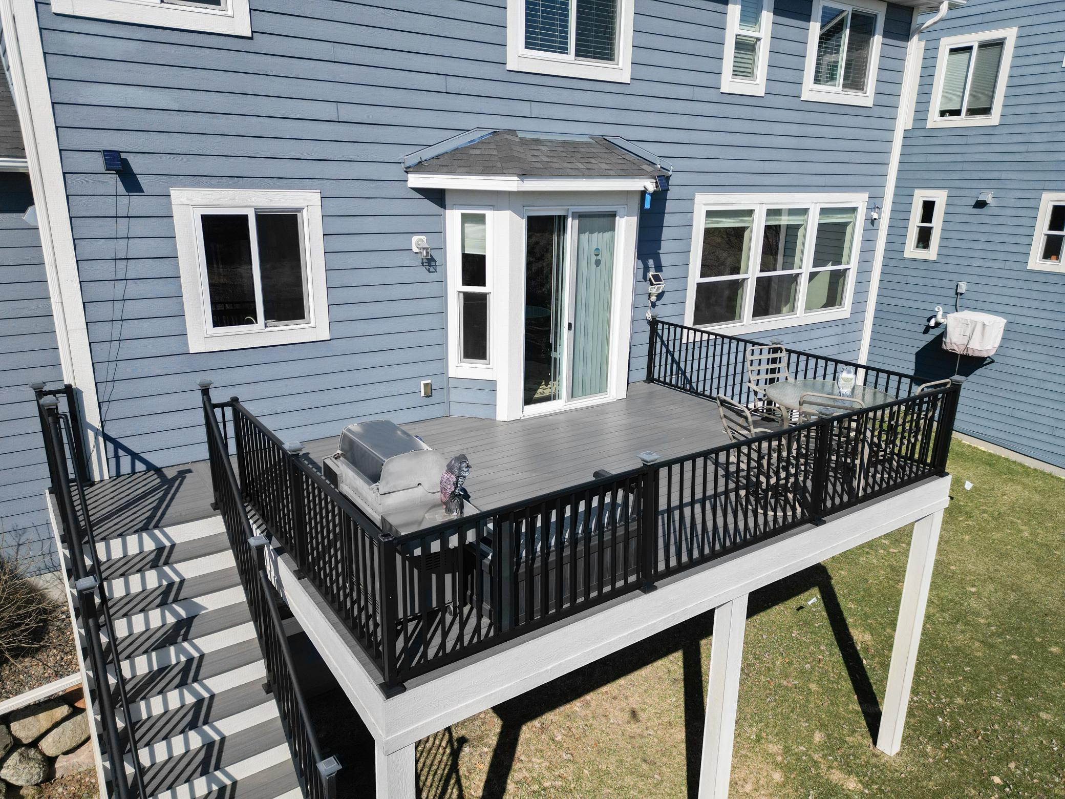 Seamless indoor-outdoor flow with direct access to the deck from the main living space