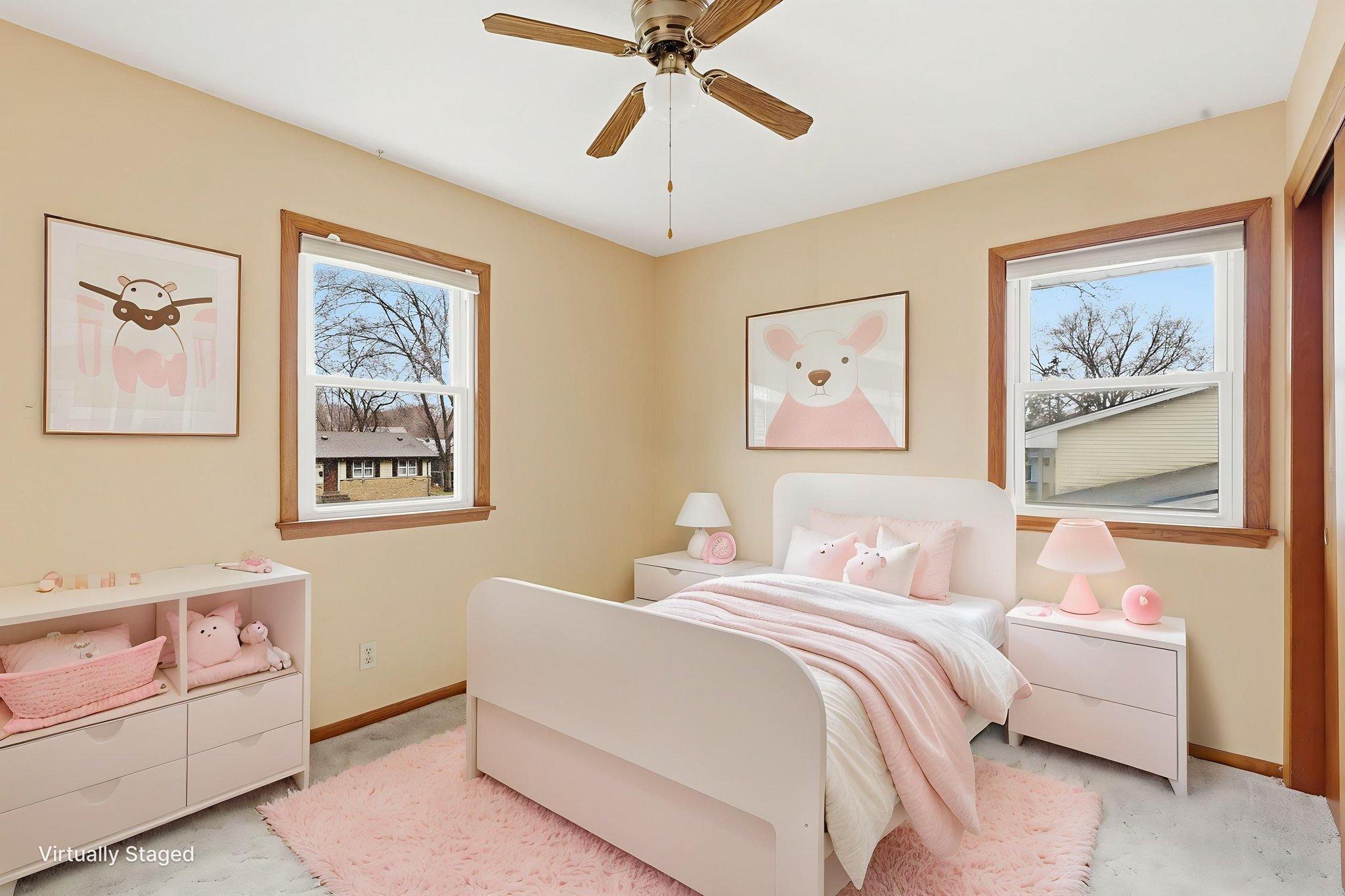 Bedroom 3 virtually staged