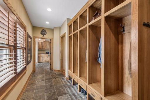 The gorgeous custom cabinetry and locker system is nothing short of amazing!!!! Incredible!